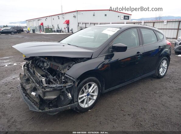 1FADP3K27JL300962 2018 FORD FOCUS Black Передня ліва чверть