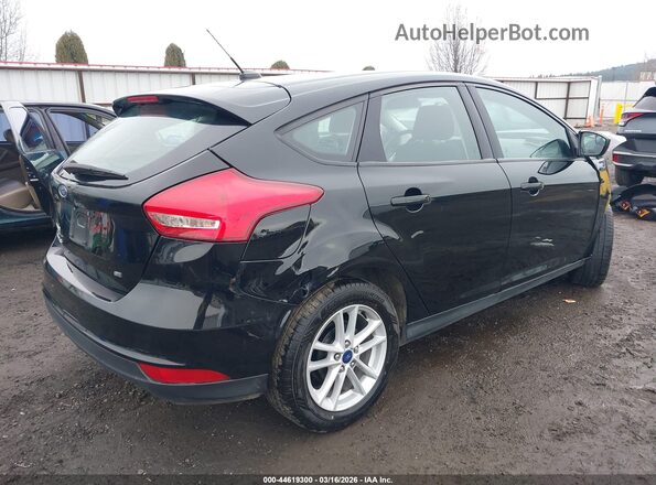1FADP3K27JL300962 2018 FORD FOCUS Black Задня права чверть