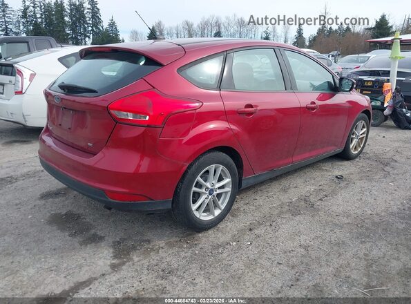 1FADP3K2XHL286100 2017 FORD FOCUS Красный Задняя правая четверть