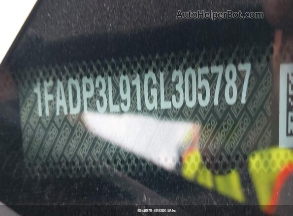 1FADP3L91GL305787 2016 FORD FOCUS ST Black Вид підкапотного простору