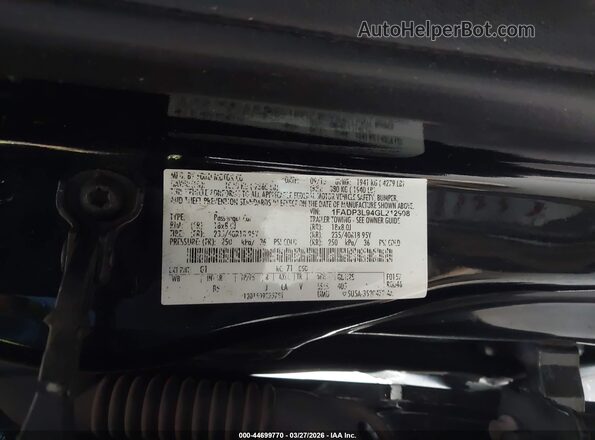 1FADP3L94GL212908 2016 FORD FOCUS ST Black Вид підкапотного простору