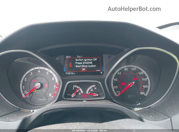1FADP3L95HL313344 2017 FORD FOCUS ST Black Հետևի նստատեղերի տեսք