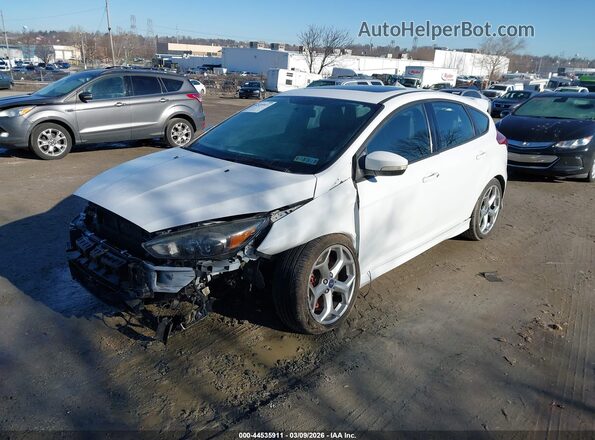 1FADP3L99HL285340 2017 FORD FOCUS ST White წინა მარცხენა ხედი სამი მეოთხედიდან
