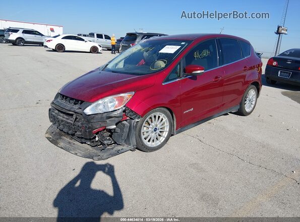 1FADP5BU7GL120483 2016 FORD C-MAX HYBRID Red Передня ліва чверть