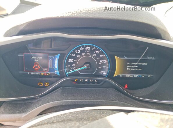 1FADP5CU4GL102036 2016 FORD C-MAX Синий Вид щитка приборов