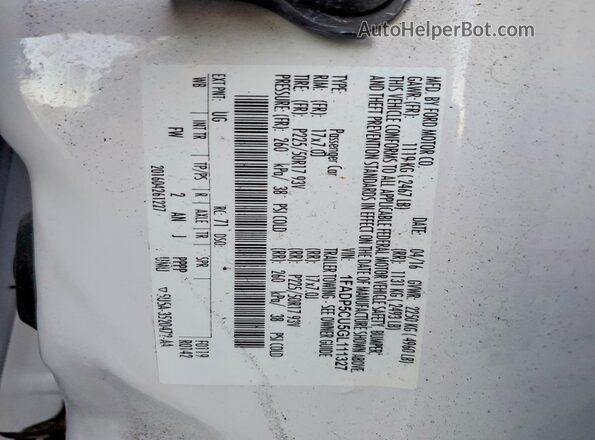 1FADP5CU5GL111327 2016 FORD C-MAX White Engine compartment view