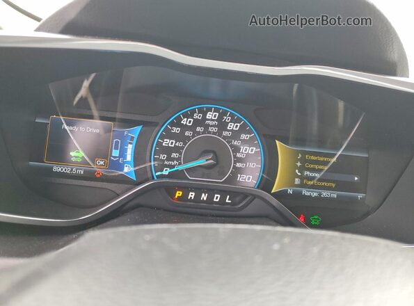 1FADP5CU6GL114995 2016 FORD C-MAX White Вид щитка приладів