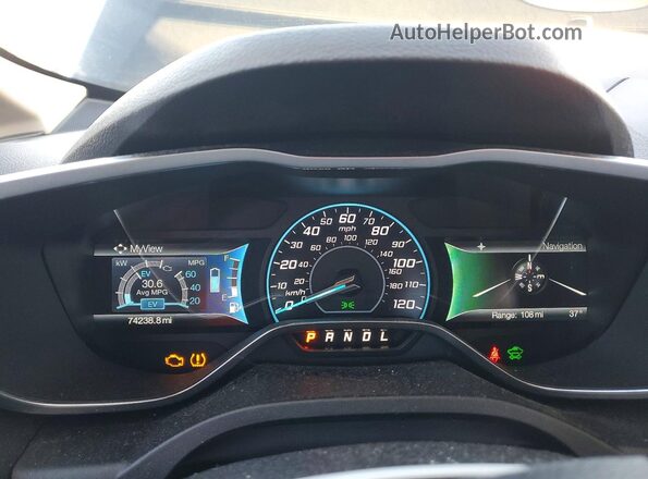 1FADP5CU8GL104467 2016 FORD C-MAX Черный Вид щитка приборов