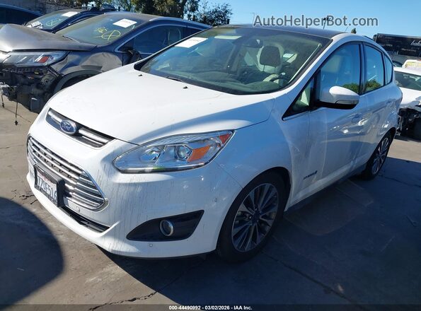 1FADP5DU2HL114122 2017 FORD C-MAX HYBRID Белый Передняя левая четверть