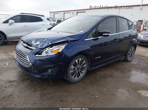 1FADP5DU6HL112289 2017 FORD C-MAX HYBRID Blue Առջևի ձախ երեք քառորդ տեսարան