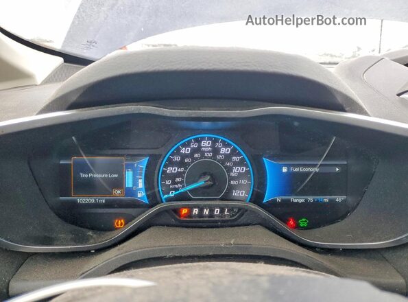1FADP5EU1HL102056 2017 FORD C-MAX Синий Вид щитка приборов