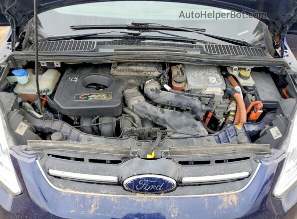 1FADP5EU1HL102056 2017 FORD C-MAX Синий Вид подкапотного пространства