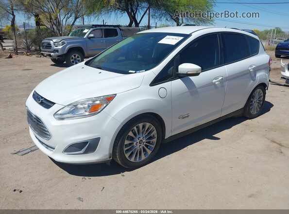 1FADP5EU4HL108384 2017 FORD C-MAX ENERGI Белый Передняя левая четверть