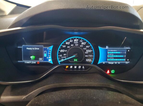 1FADP5EU7HL107939 2017 FORD C-MAX White Вид щитка приладів