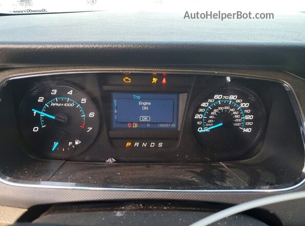 1FAHP2D89GG121952 2016 FORD TAURUS Black Вид щитка приладів