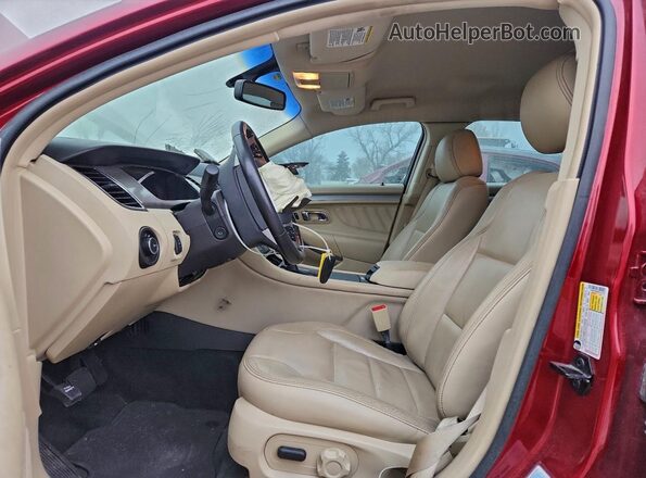 1FAHP2E80GG141313 2016 FORD TAURUS Red Widok wnętrza z przodu