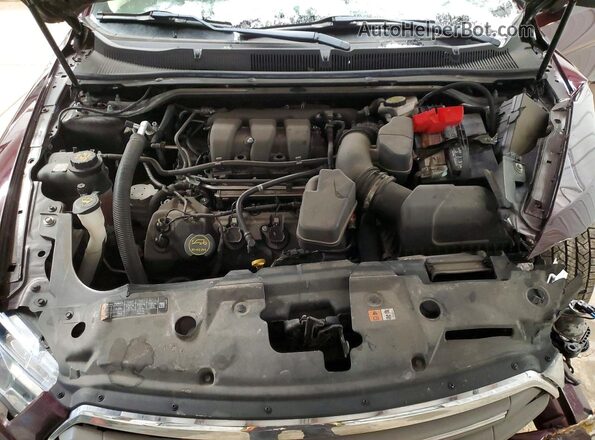 1FAHP2H87KG100715 2019 FORD TAURUS Burgundy Widok wnętrza z tyłu