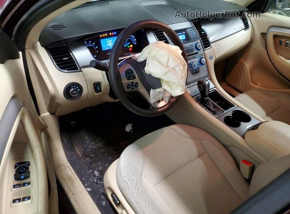 1FAHP2H87KG100715 2019 FORD TAURUS Burgundy Widok deski rozdzielczej