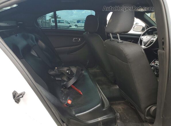 1FAHP2L89GG126490 2016 FORD TAURUS White უკანა სავარძლების ხედი