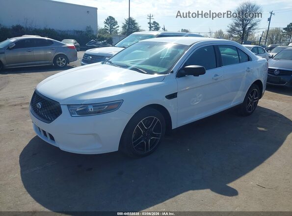 1FAHP2MT7KG103530 2019 FORD POLICE INTERCEPTOR White Առջևի ձախ երեք քառորդ տեսարան