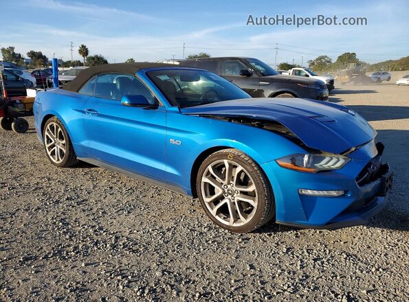 1FATP8FF1K5100493 2019 FORD MUSTANG Blue 