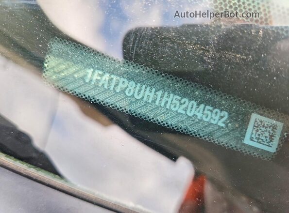 1FATP8UH1H5204592 2017 FORD MUSTANG Белый Вид подкапотного пространства