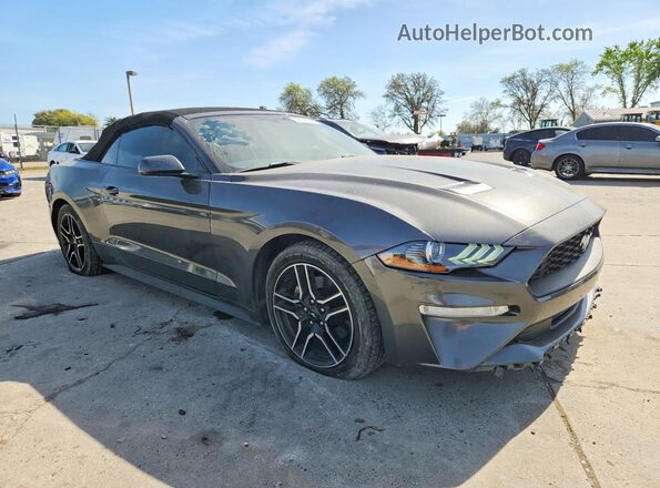 1FATP8UH2J5177487 2018 FORD MUSTANG Серый Передняя правая четверть