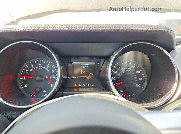 1FATP8UH2J5177487 2018 FORD MUSTANG Серый Вид щитка приборов