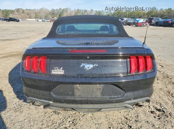 1FATP8UH3M5101491 2021 FORD MUSTANG Black Вид ззаду