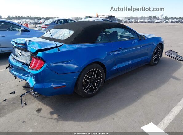 1FATP8UH4M5145273 2021 FORD MUSTANG Синий Задняя правая четверть