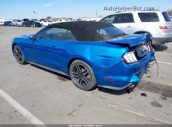 1FATP8UH4M5145273 2021 FORD MUSTANG Синий Задняя левая четверть