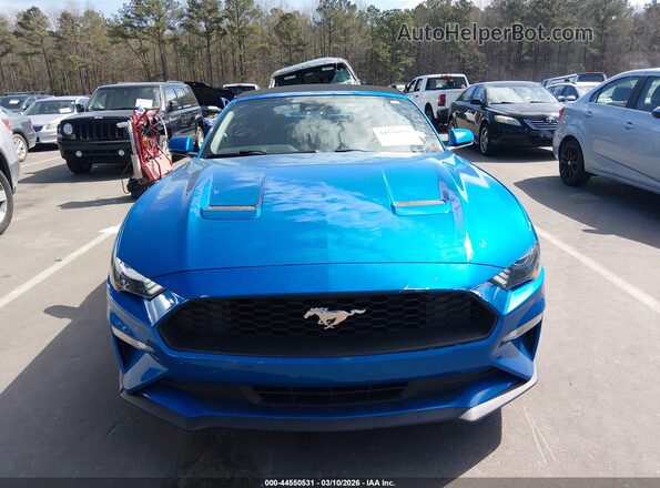 1FATP8UH4M5145273 2021 FORD MUSTANG Синий Вид задней части салона