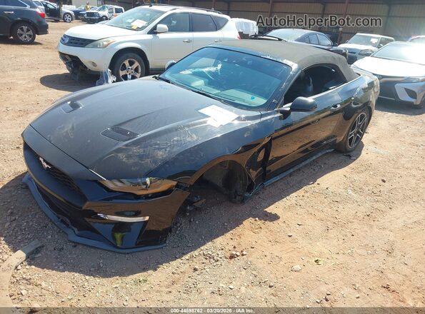 1FATP8UH5P5100590 2023 FORD MUSTANG Black Առջևի ձախ երեք քառորդ տեսարան