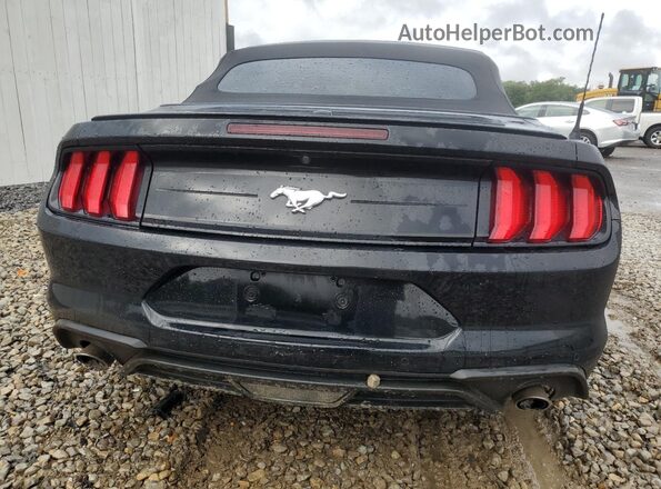 1FATP8UH6N5107707 2022 FORD MUSTANG Black უკანა ხედი