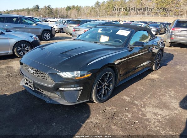 1FATP8UH9K5188729 2019 FORD MUSTANG Черный Передняя левая четверть