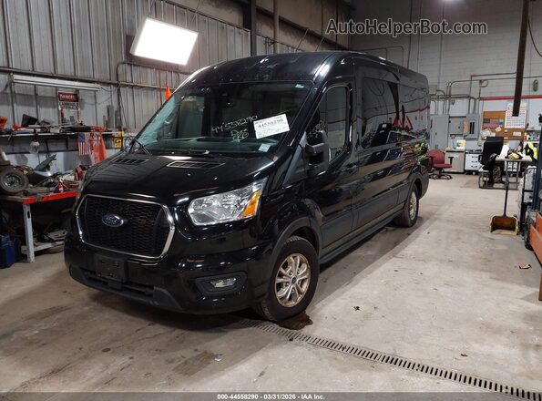 1FBAX2CG2MKA65595 2021 FORD PASSENGER Black Front left