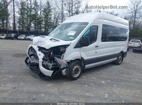 1FBAX2X83PKB26587 2023 FORD PASSENGER White წინა მარცხენა ხედი სამი მეოთხედიდან