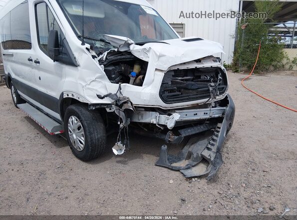 1FBZX2CM2KKB43735 2019 FORD TRANSIT-350 White წინა ხედი