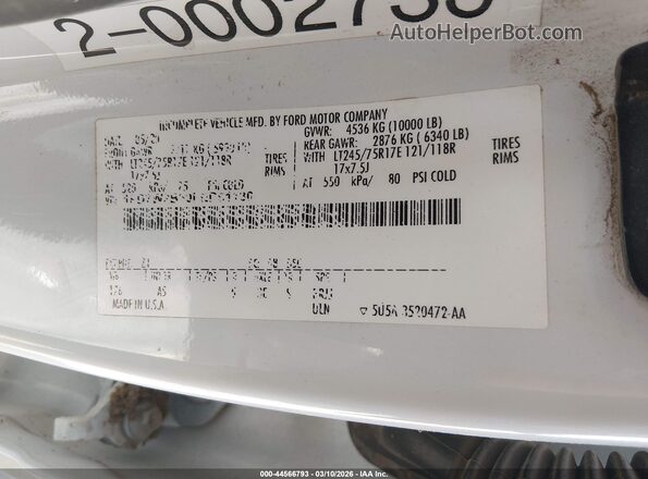 1FD7W2B60LED61130 2020 FORD F-250 White Շարժիչի բաժամունքի տեսք