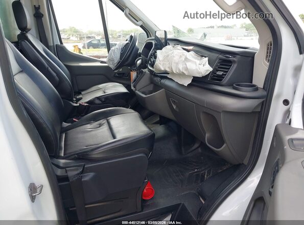 1FDBF6Z80MKA43052 2021 FORD TRANSIT-350 White Widok wnętrza z przodu