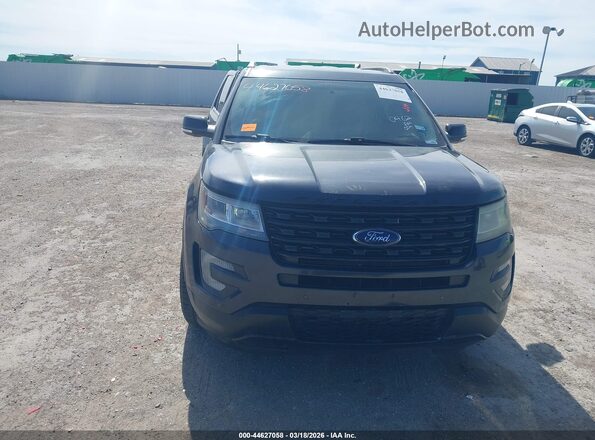 1FM5K7D81HGA42801 2017 FORD FORD EXPLORER Gray Սարքավորումների վահանակի տեսք
