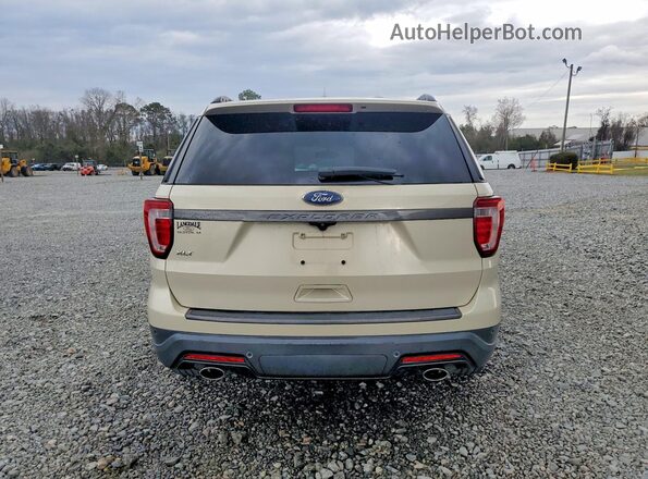 1FM5K7D83JGA52431 2018 FORD FORD EXPLORER Кремовый Вид сзади