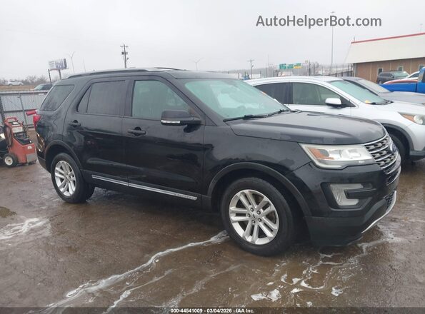 1FM5K7D88GGC40323 2016 FORD FORD EXPLORER Black Widok wnętrza z tyłu