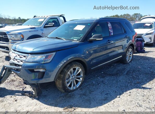 1FM5K7D88KGA58274 2019 FORD FORD EXPLORER Blue Przód lewy