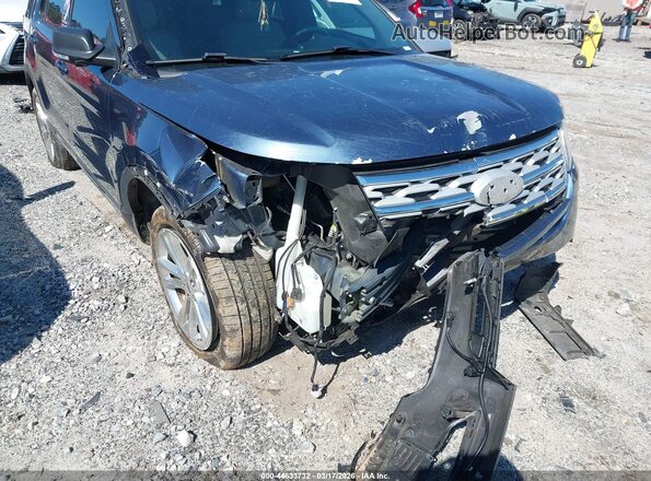 1FM5K7D88KGA58274 2019 FORD FORD EXPLORER Blue Widok z przodu