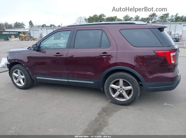1FM5K7D8XJGA31415 2018 FORD FORD EXPLORER Burgundy 