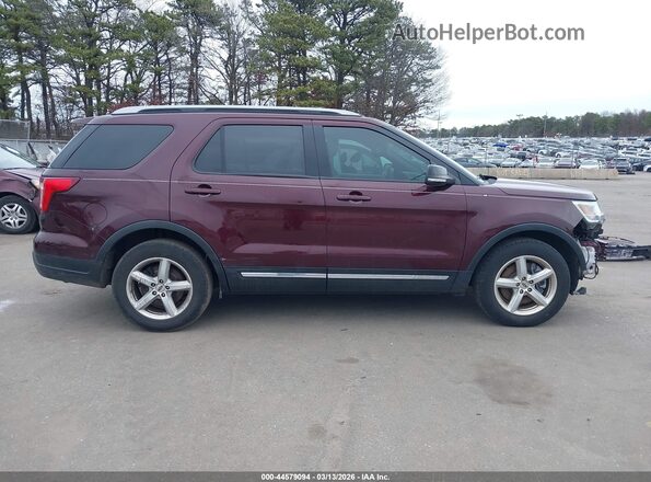 1FM5K7D8XJGA31415 2018 FORD FORD EXPLORER Burgundy 360 interior view