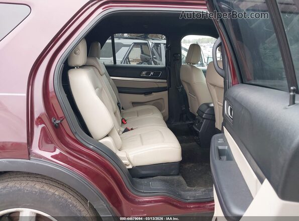 1FM5K7D8XJGA31415 2018 FORD FORD EXPLORER Burgundy VIN sticker view