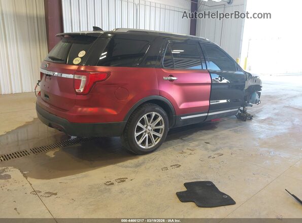 1FM5K7F83HGC68870 2017 FORD FORD EXPLORER Red Trasero derecho