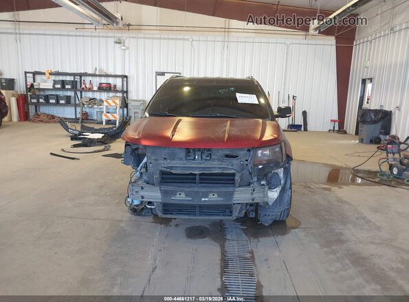 1FM5K7F83HGC68870 2017 FORD FORD EXPLORER Red Vista interior trasera